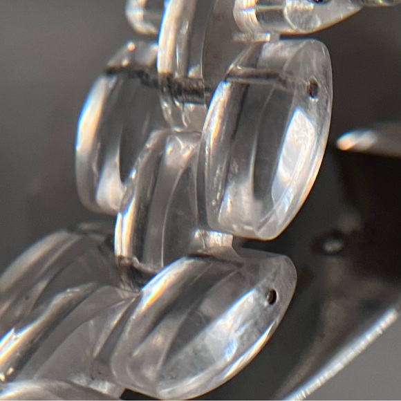 MICHAEL KORS MK-5235 Chronograph Quartz White Mother of Pearl Dial Lucite Watch - Picture 8 of 16